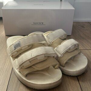 Suicoke Motos Ivory Sandals